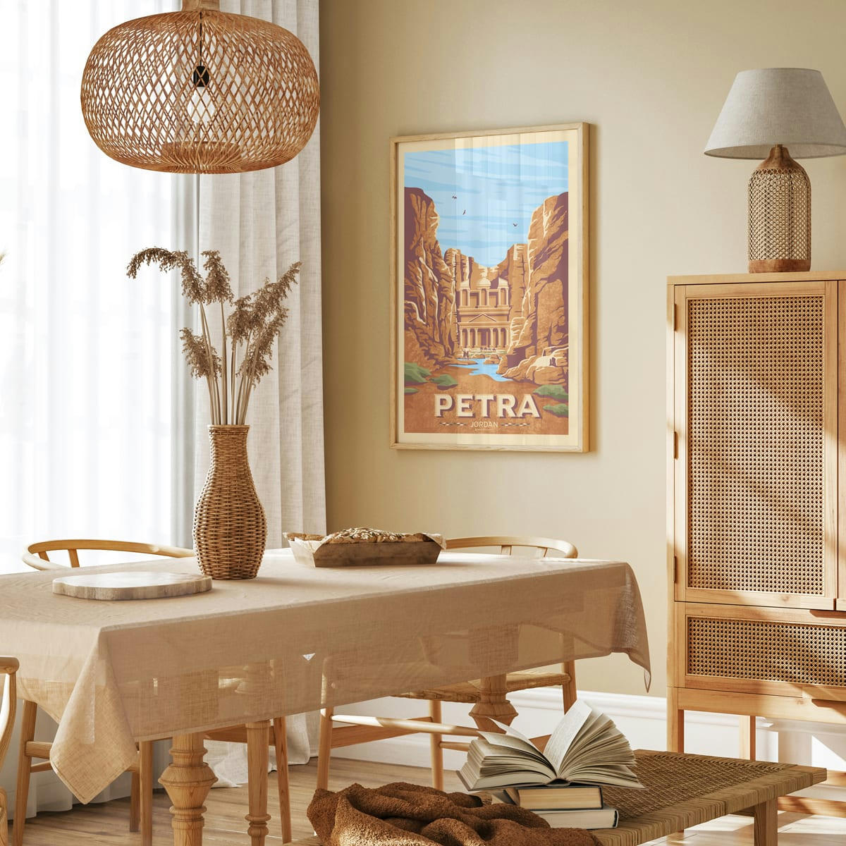 - Affiche Petra Jordanie - La Khazneh 30x40 cm