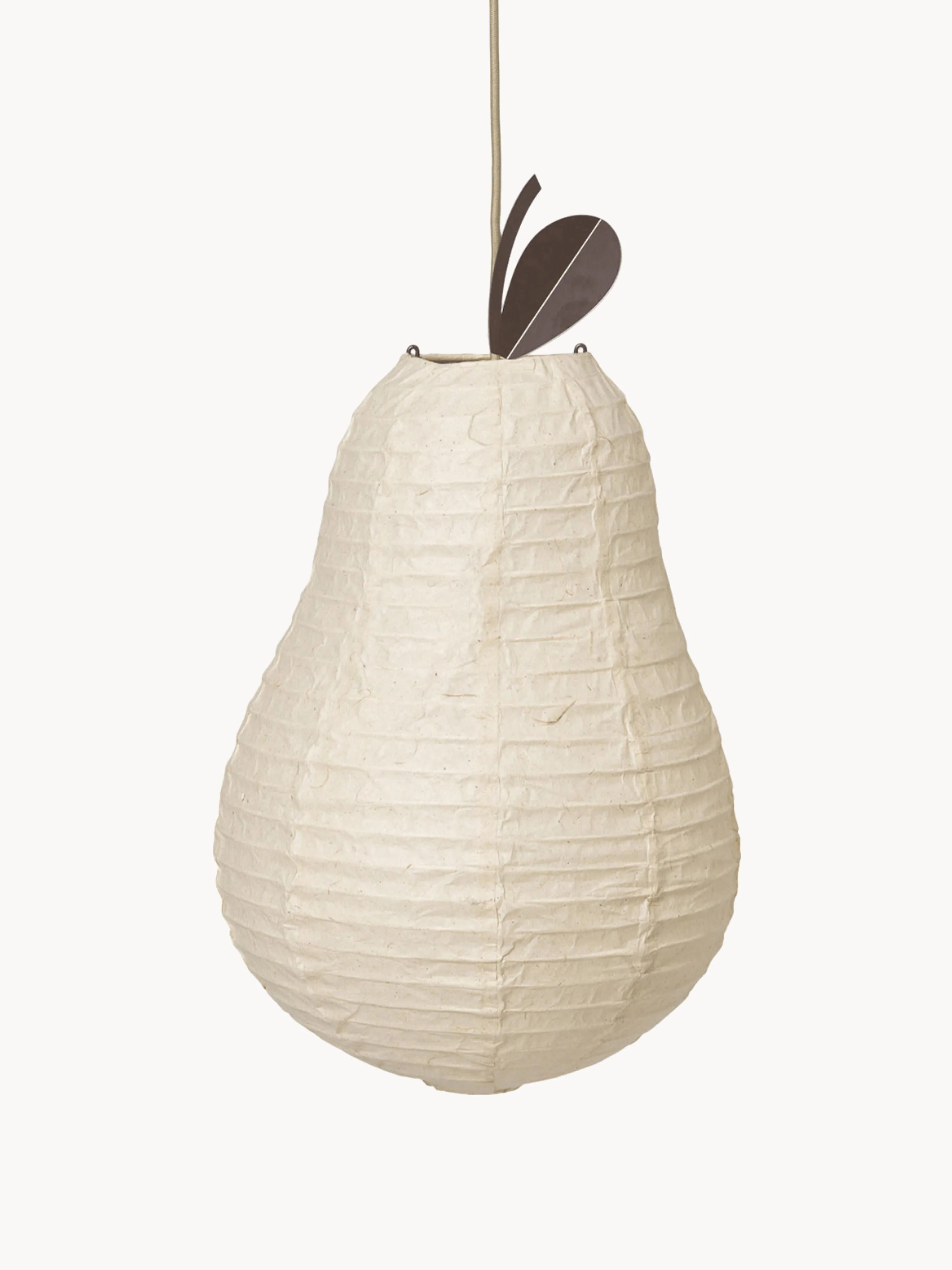 Handgefertigter Lampenschirm Pear aus Washi-Papier