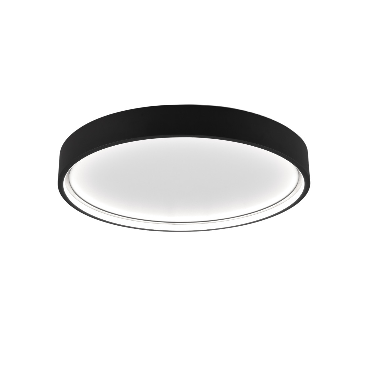 Plafon DOHAokrągły czarno-biały LED 1x29W 45cm 3260lm IP20 Trio