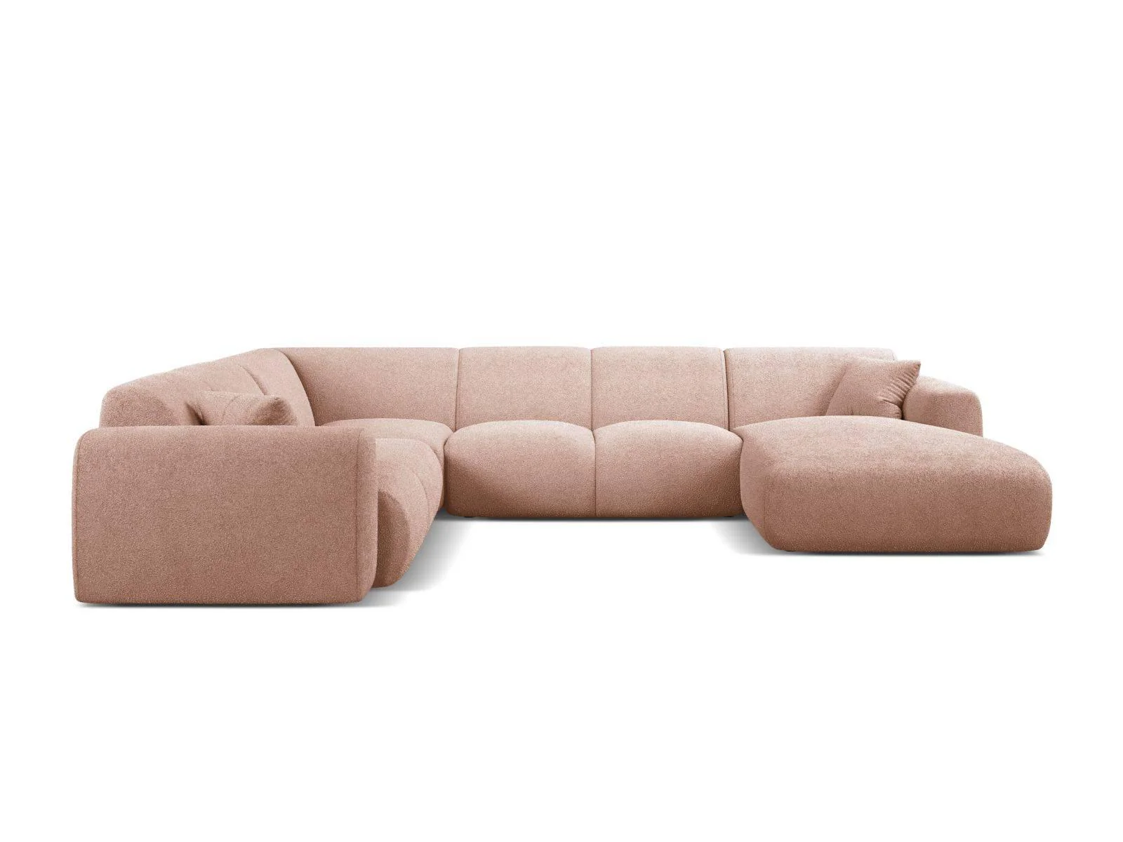 Modulaire hoekbank Molino links bouclé