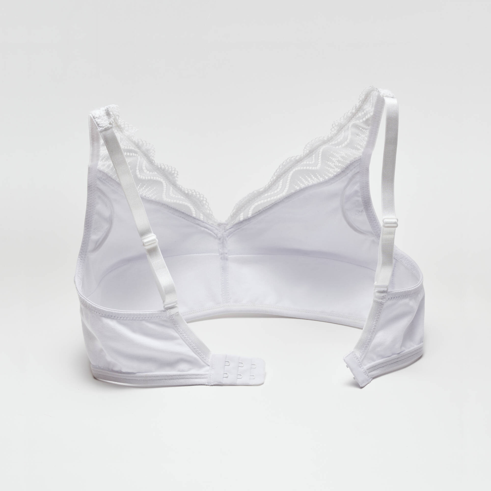 Soutien-gorge post-opératoire coton stretch forme foulard - sans armatures.