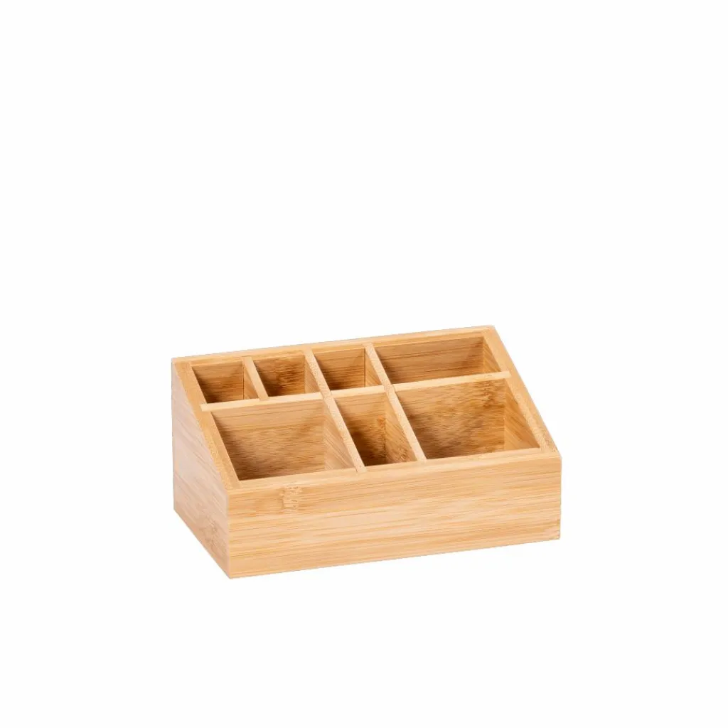 Accessoires Lavabo^CASA ORGANOO Porte-cotons-tiges Transparent, Naturel