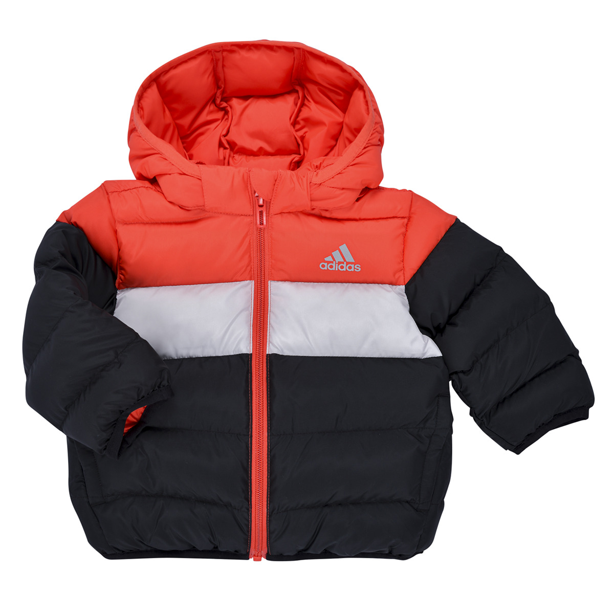 adidas - Synthetic Down Jacket - Red / Grey