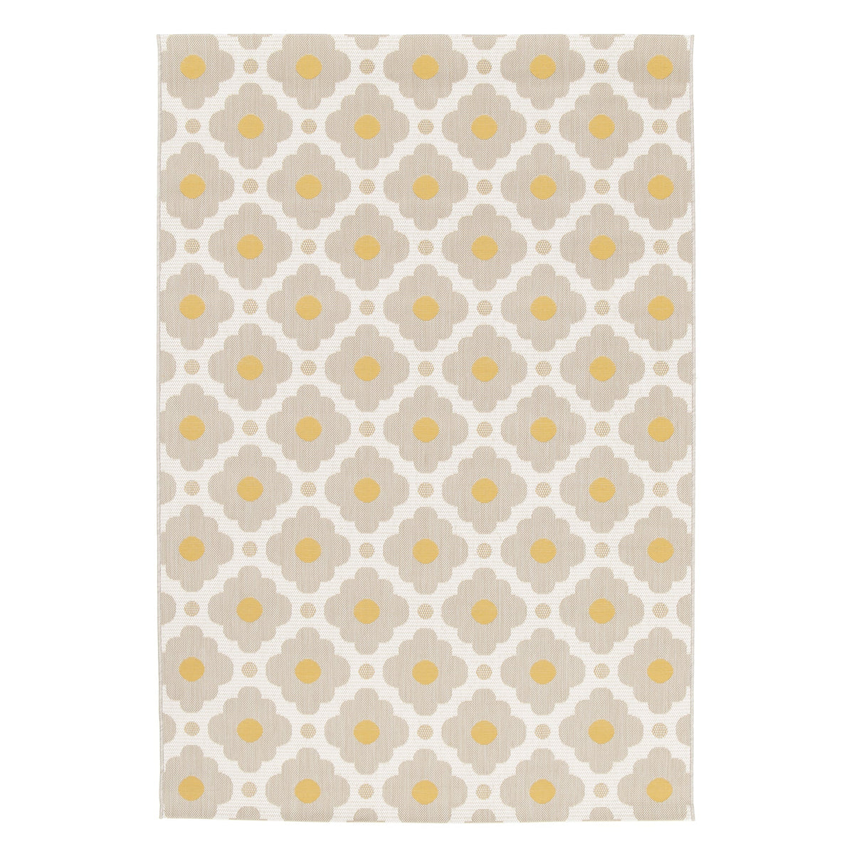AFK Living vloerkleed Daisy - voor binnen en buiten - geel - 160 x 230 cm