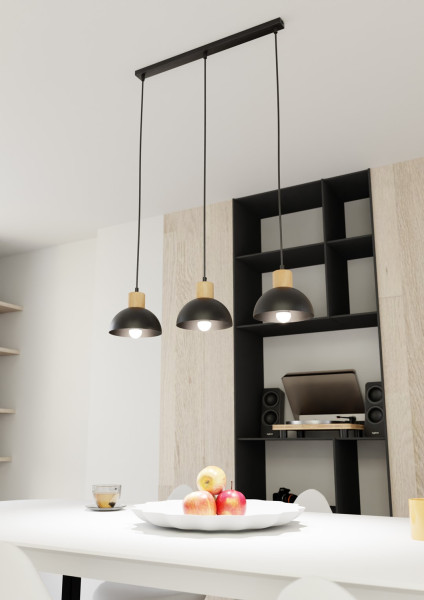 Lampa Wisząca Seco 3 Bl