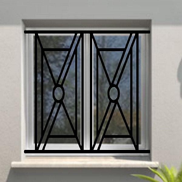 Grille de Defense Octune pour Fenetre H 75 cm x L 100 cm (côte tableau)