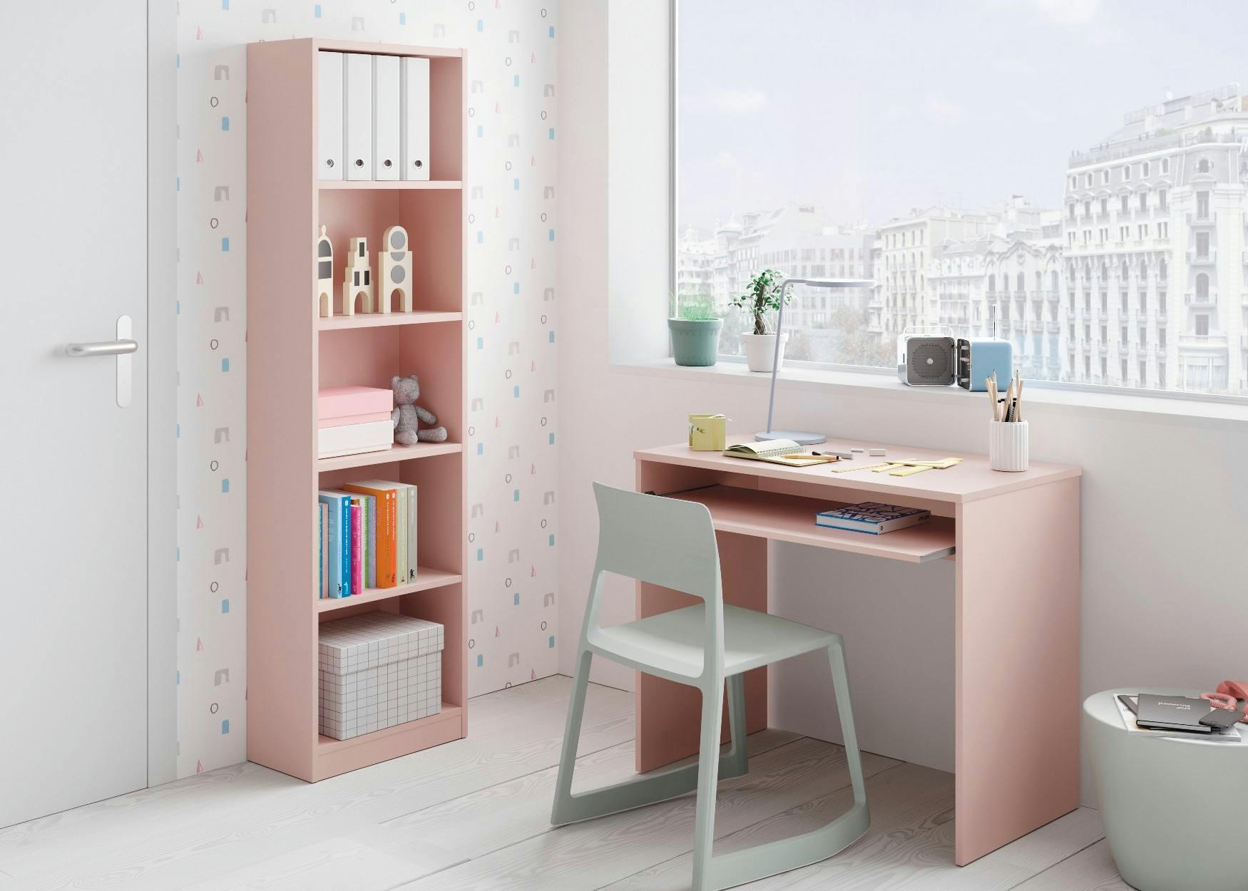 DAYTON - Bureau effet bois rose
