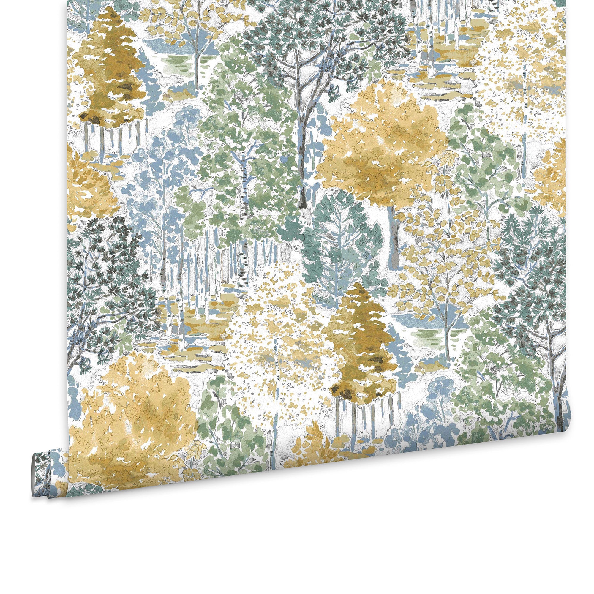 Laura Ashley Vliesbehang - Bernwood geel