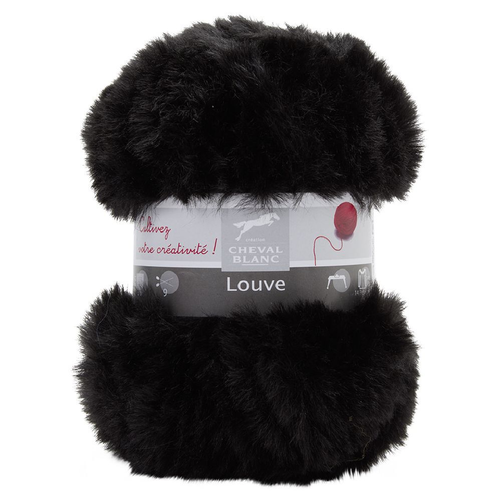 Fil à tricoter Louve noir 50 g