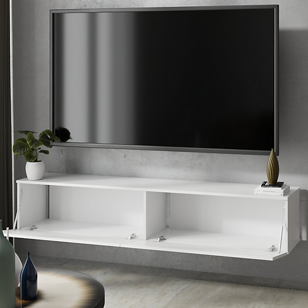 Armoire RTV Nicole 80 cm - couleur blanc