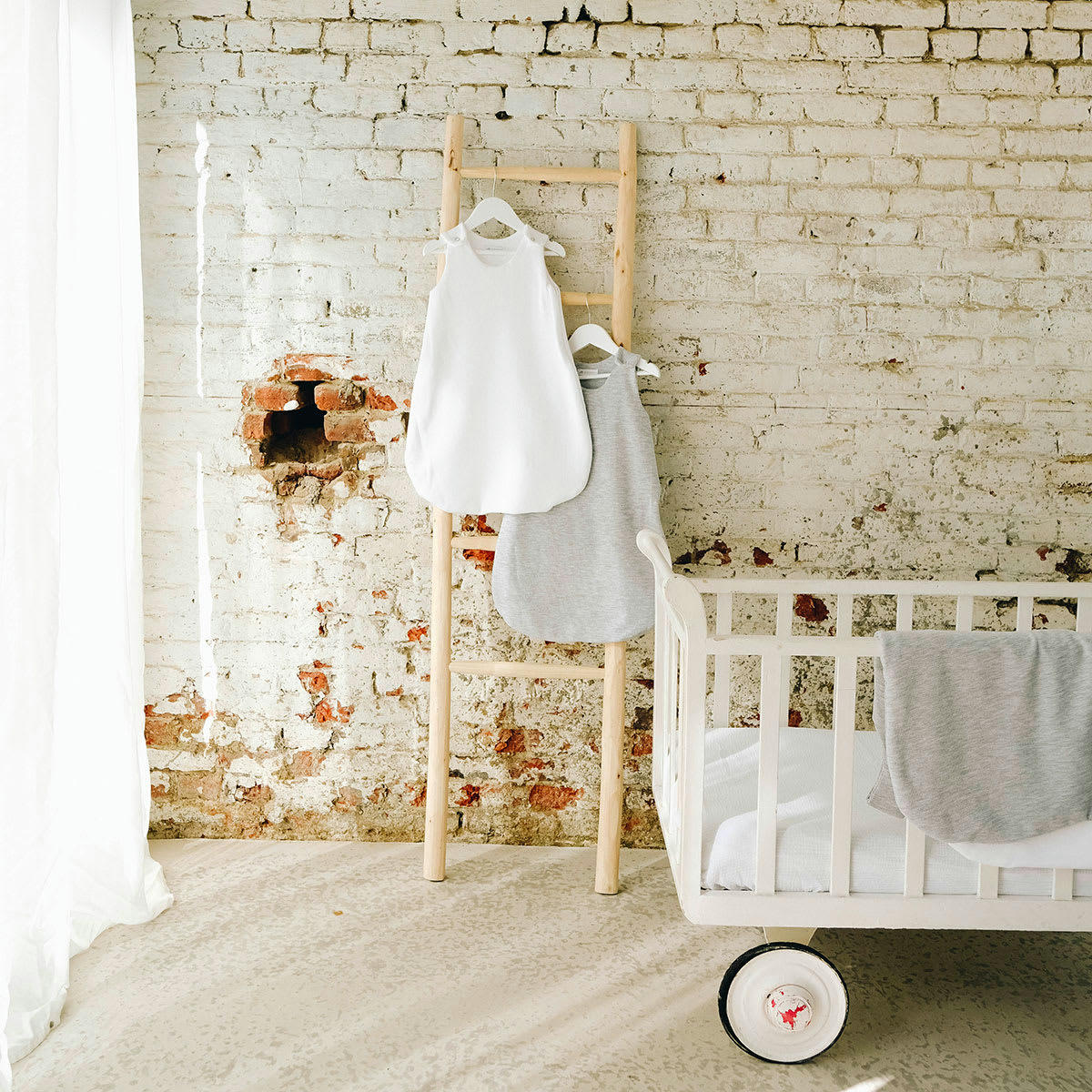 - Gigoteuse été maille nid d'abeille Blanc (0-6mois)