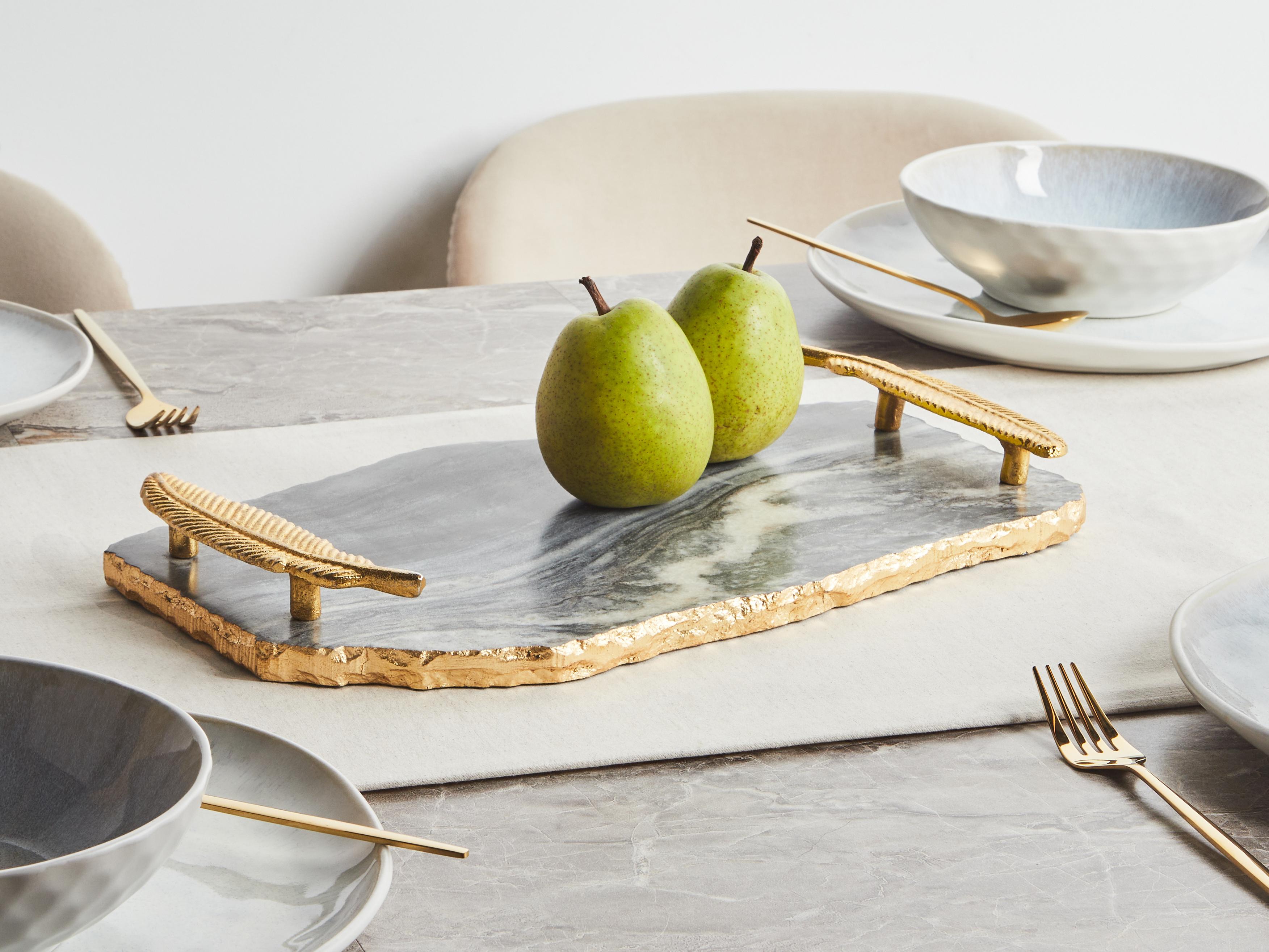 Serving Tray ZOGRAFOU Stone Dark Grey