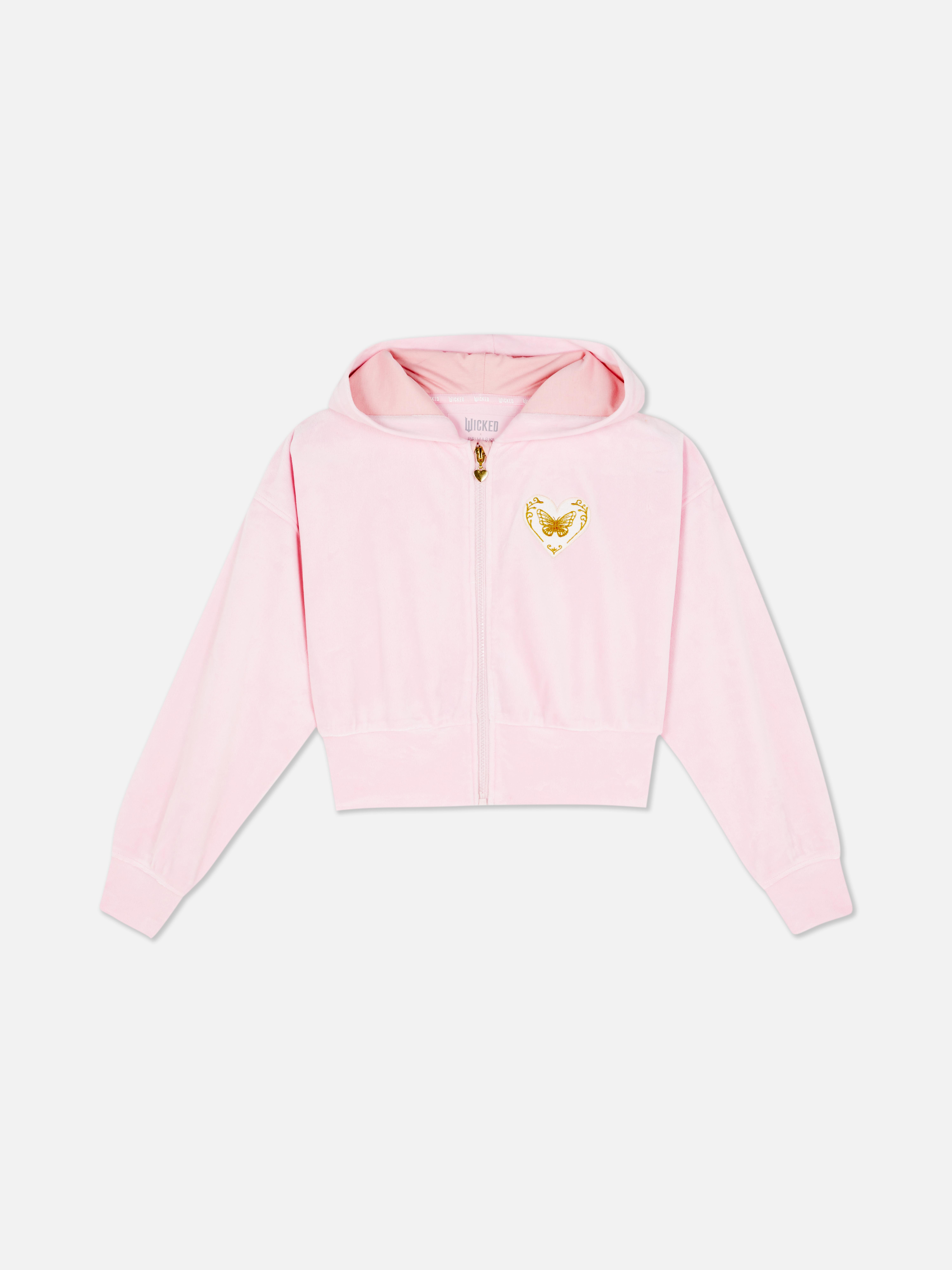 7-15yrs | Wicked The Movie Glinda Zip-Up Cozy Hoodie