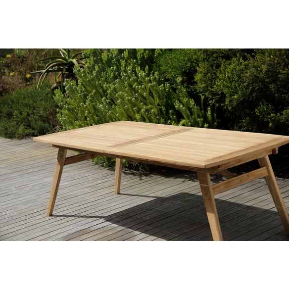 Ausziehtisch »Somerville«, BxHxT: 200 x 75 x 110 cm, Tischplatte: Teakholz
