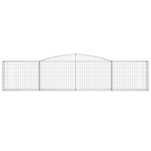 NNEVL Arched Gabion Baskets 6 pcs 400x30x80/100 cm Galvanised Iron