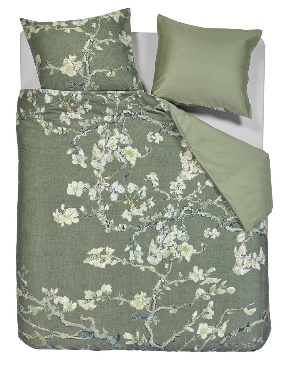 Beddinghouse x Van Gogh Museum Blossoming dekbedovertrek - Lits-Jumeaux - 240x200/220 cm - Groen