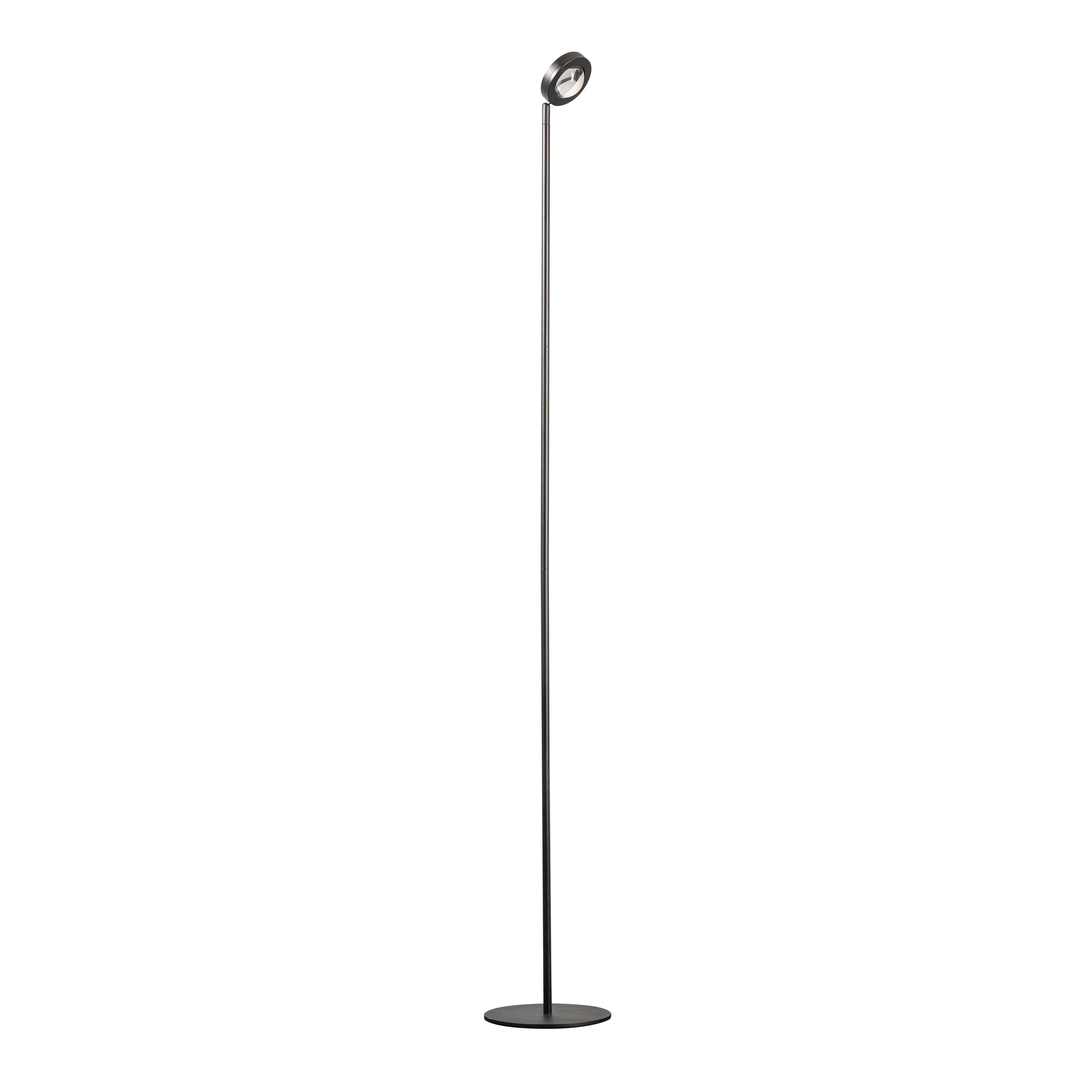 ETH Vloerlamp Jake Round Zwart Led met Lens 3-Step Dimmer 9 Watt 1