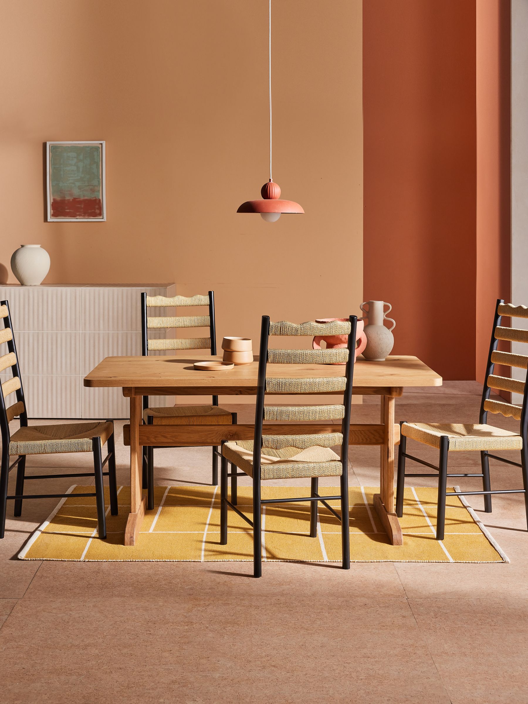 Quinn 6 Seater Dining Table in Oak