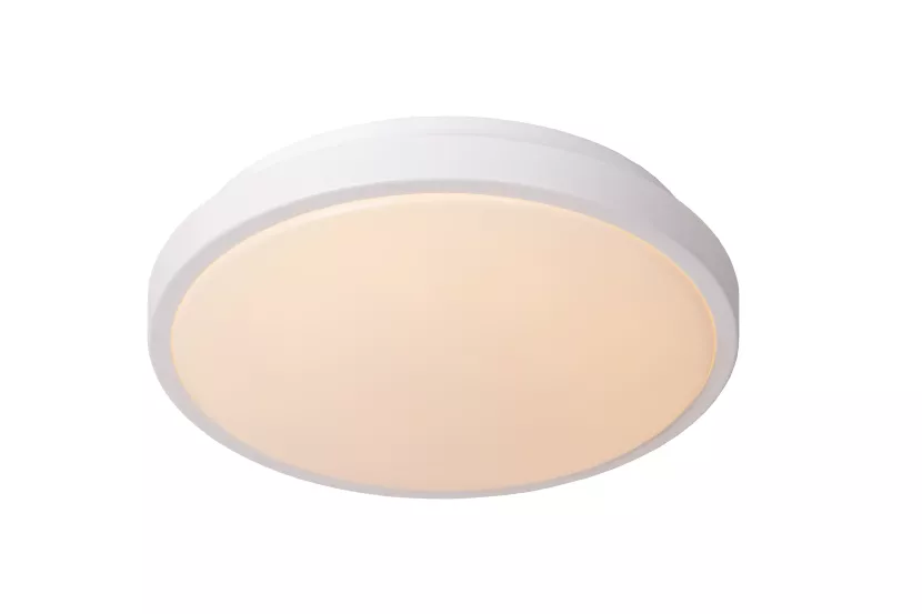 Plafon DASHERokrągły biały LED 1x12W 29,3cm 700lm IP44 Lucide