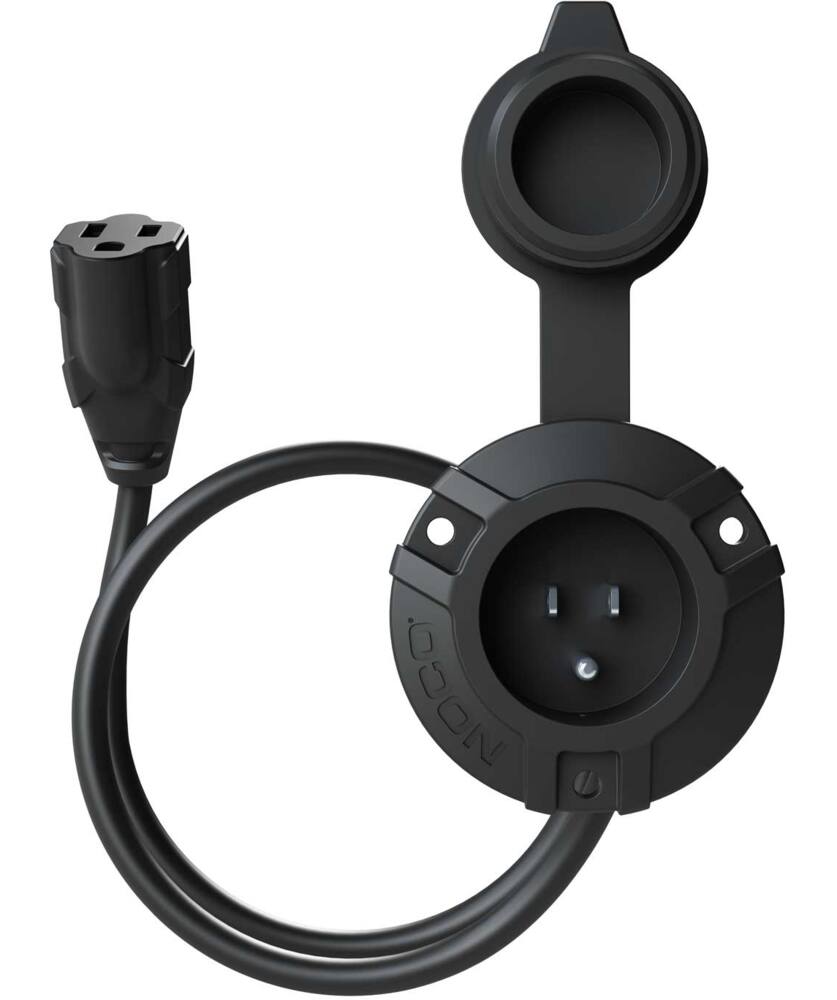 NOCO GCP1 AC Port Plug/Power Socket with 16-in Extension Cable, Waterproof