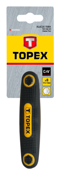 Klucze Torx T9-T40, zestaw 8 szt. TOPEX 35D959