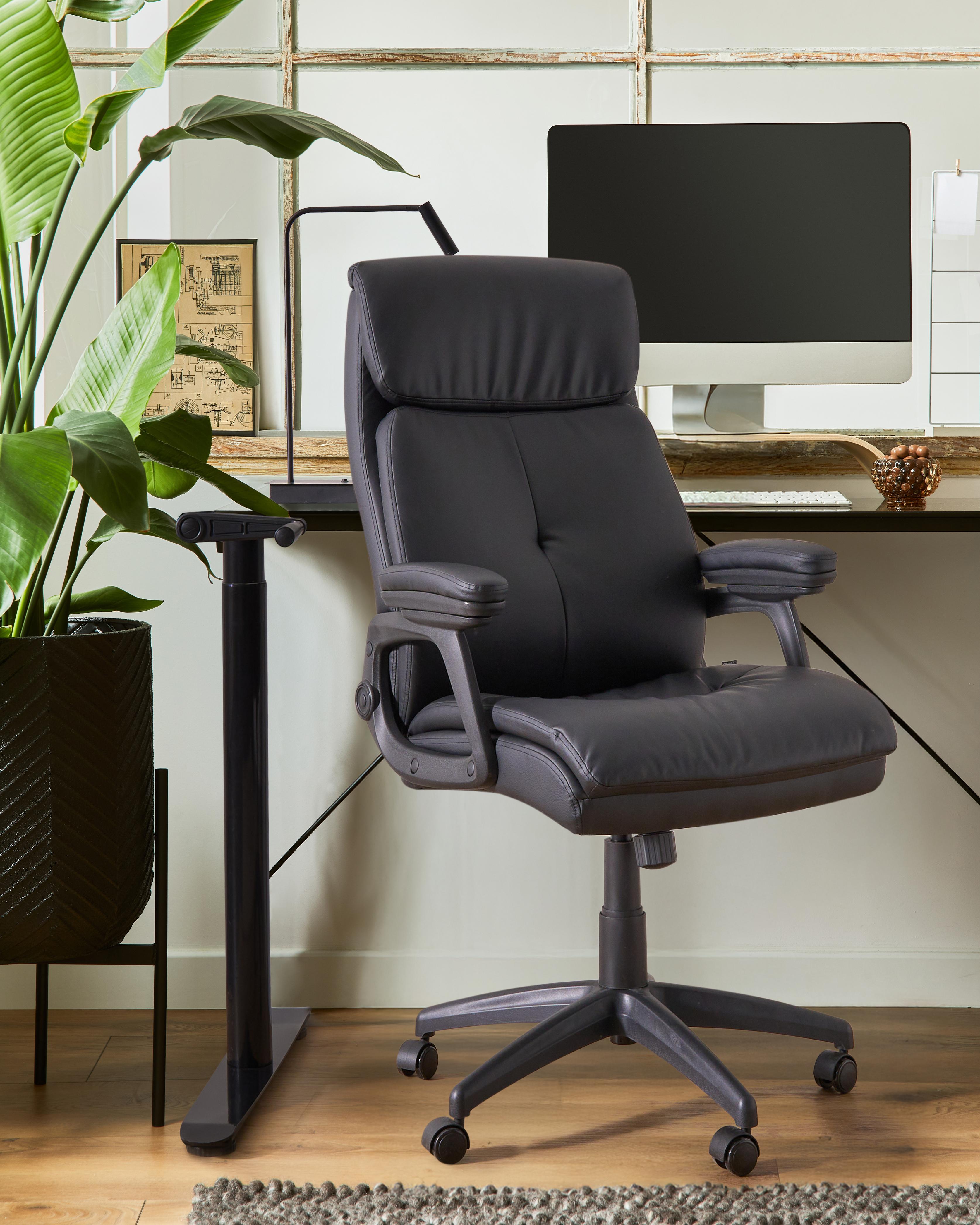 Executive Chair DIRECTOR Faux Leather Black
