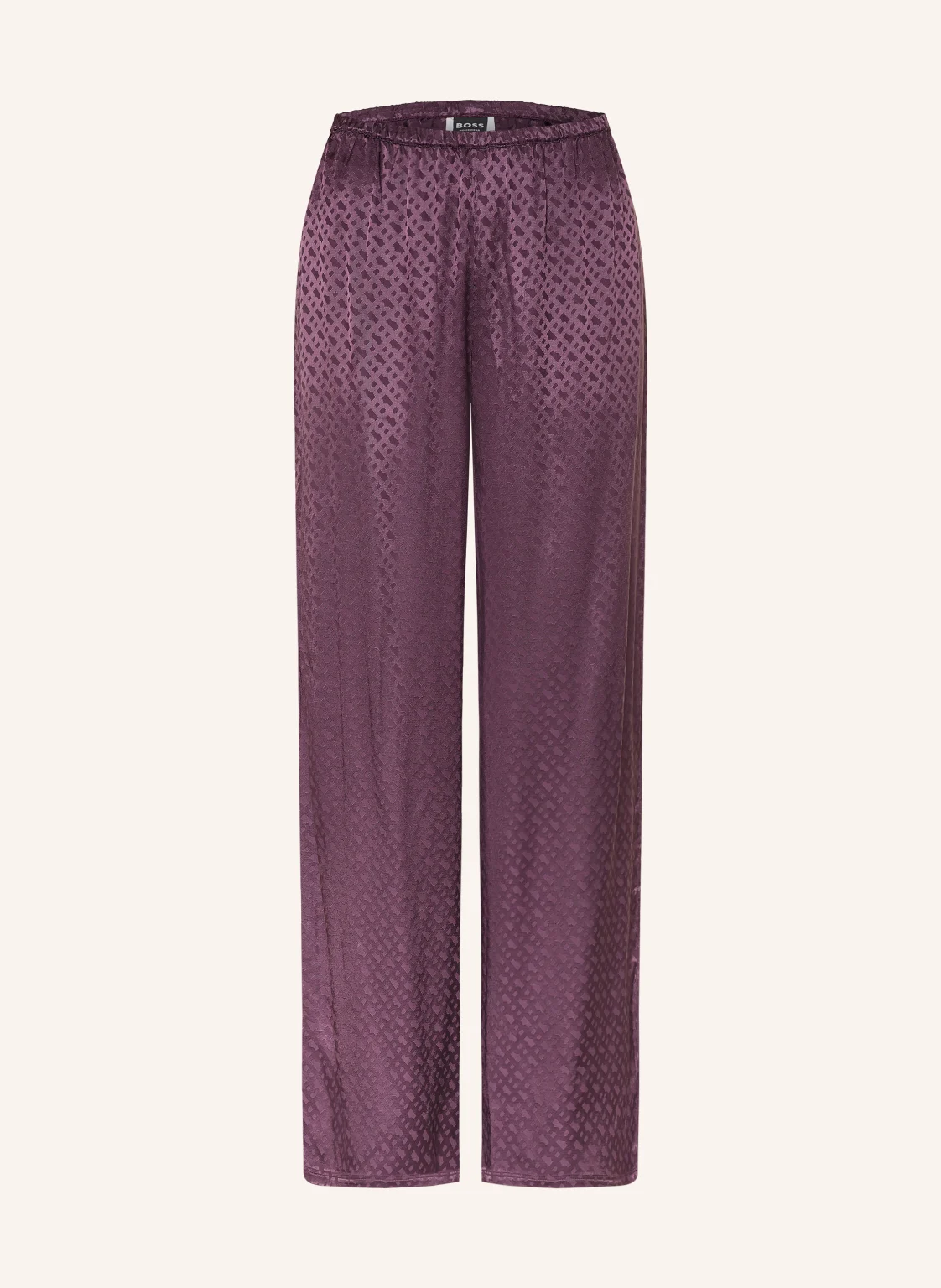 BOSS Schlafhose MONOGRAM aus Satin