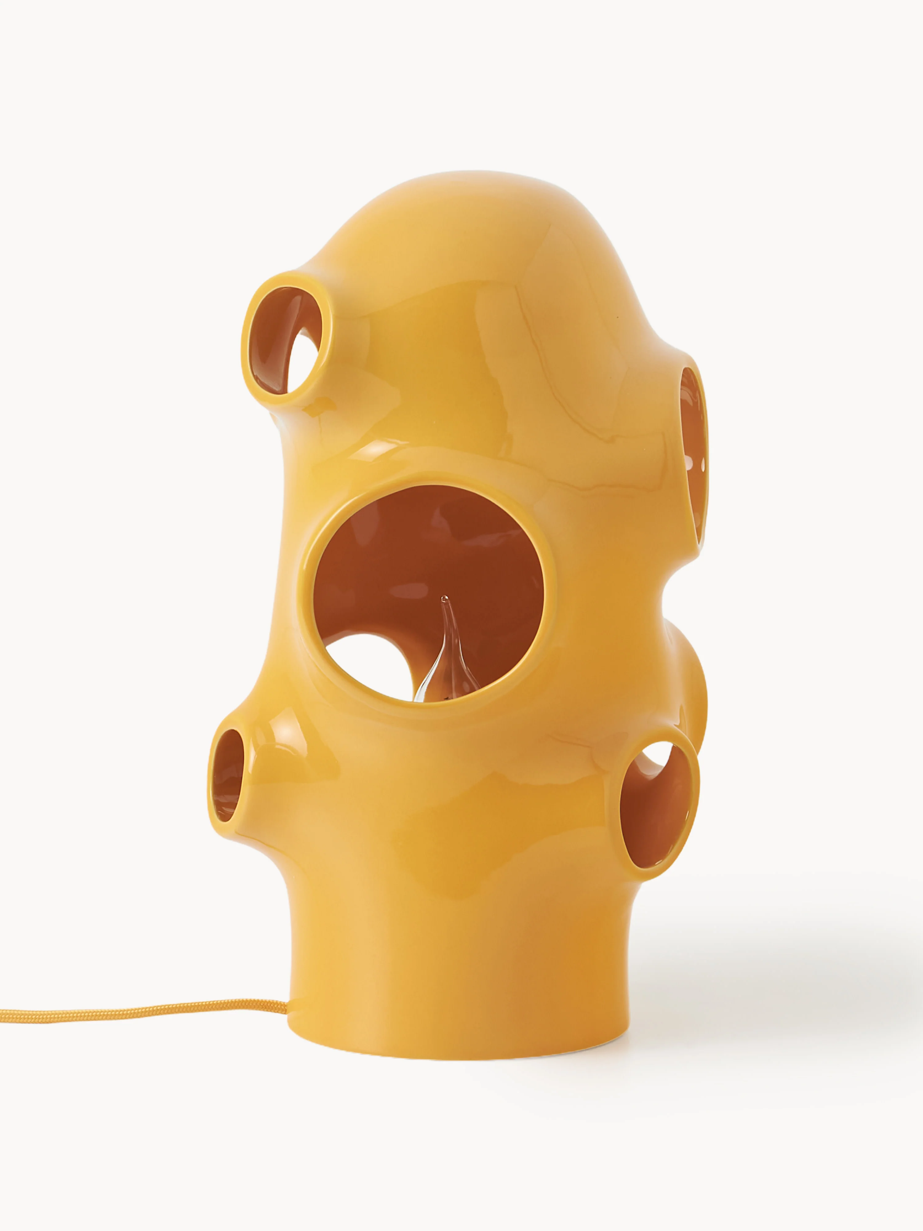 Kleine Tischlampe Bulle, handgefertigt
