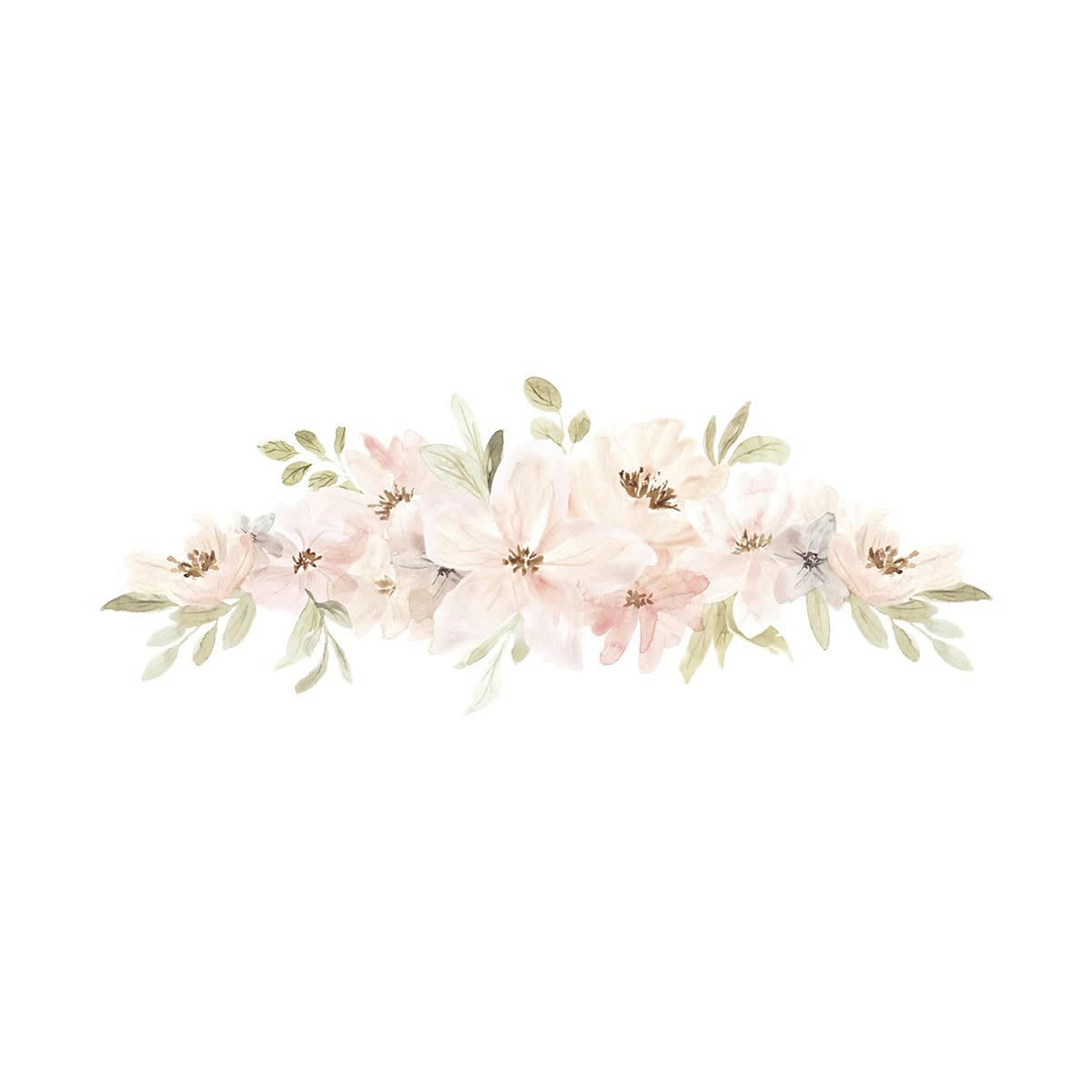 APPOLINA - Stickers fleurs en Vinyle mat Orange