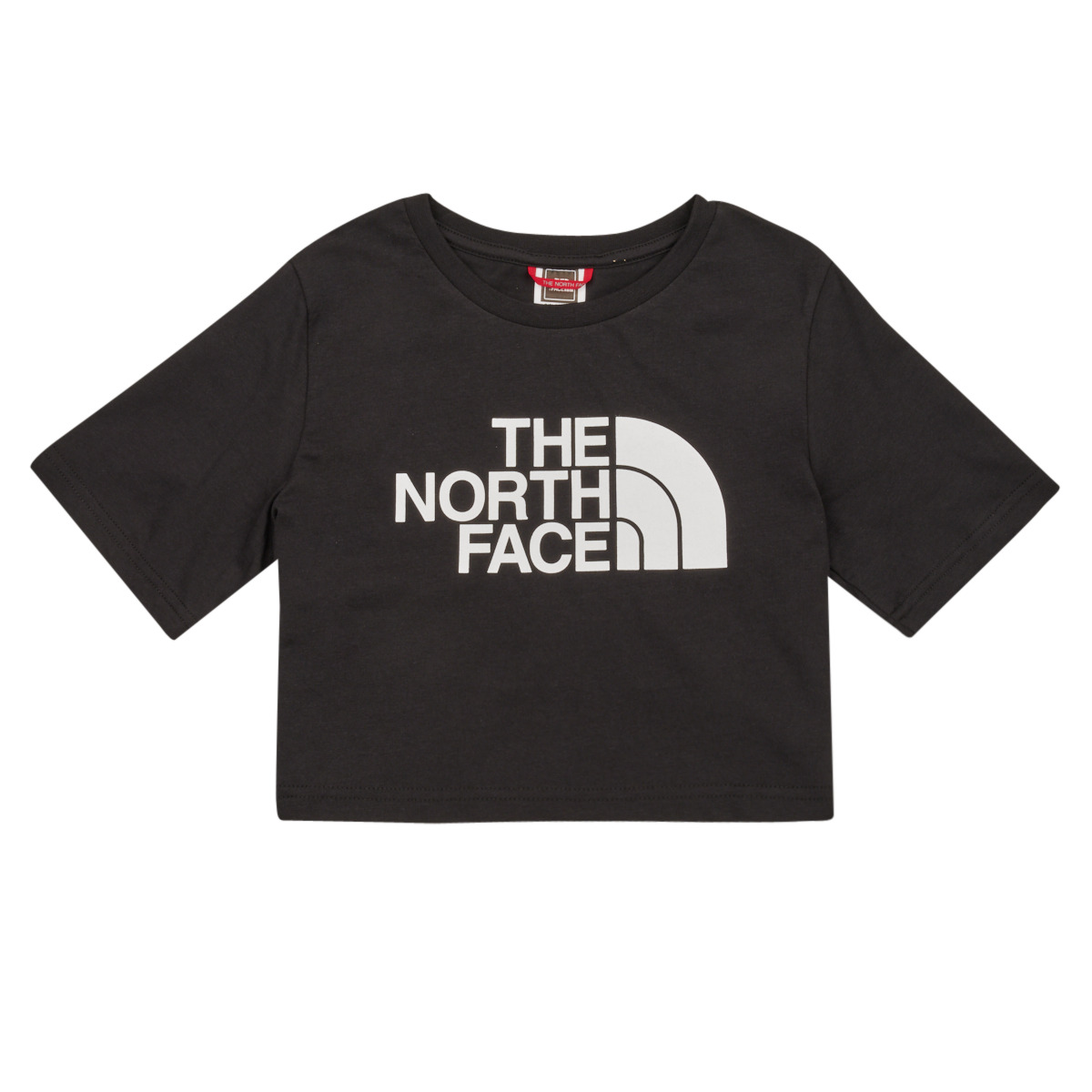 The North Face - Girl's S/S Crop Easy Tee - Black