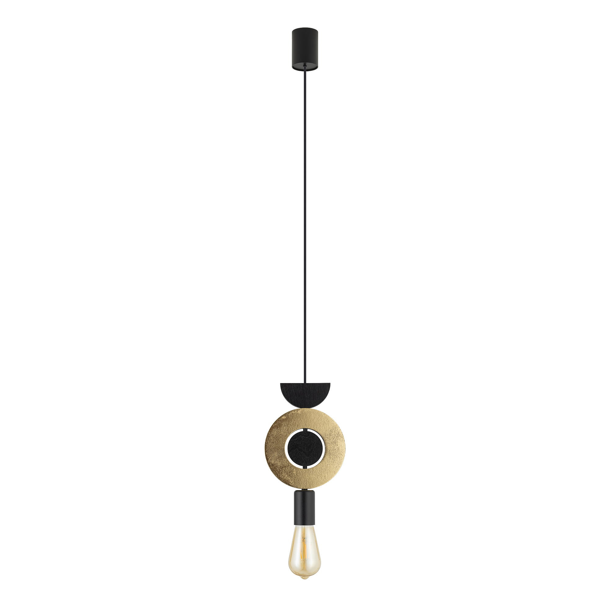 Lampa wisząca DROPS czarno Złoty do salonu 11180 Nowodvorski