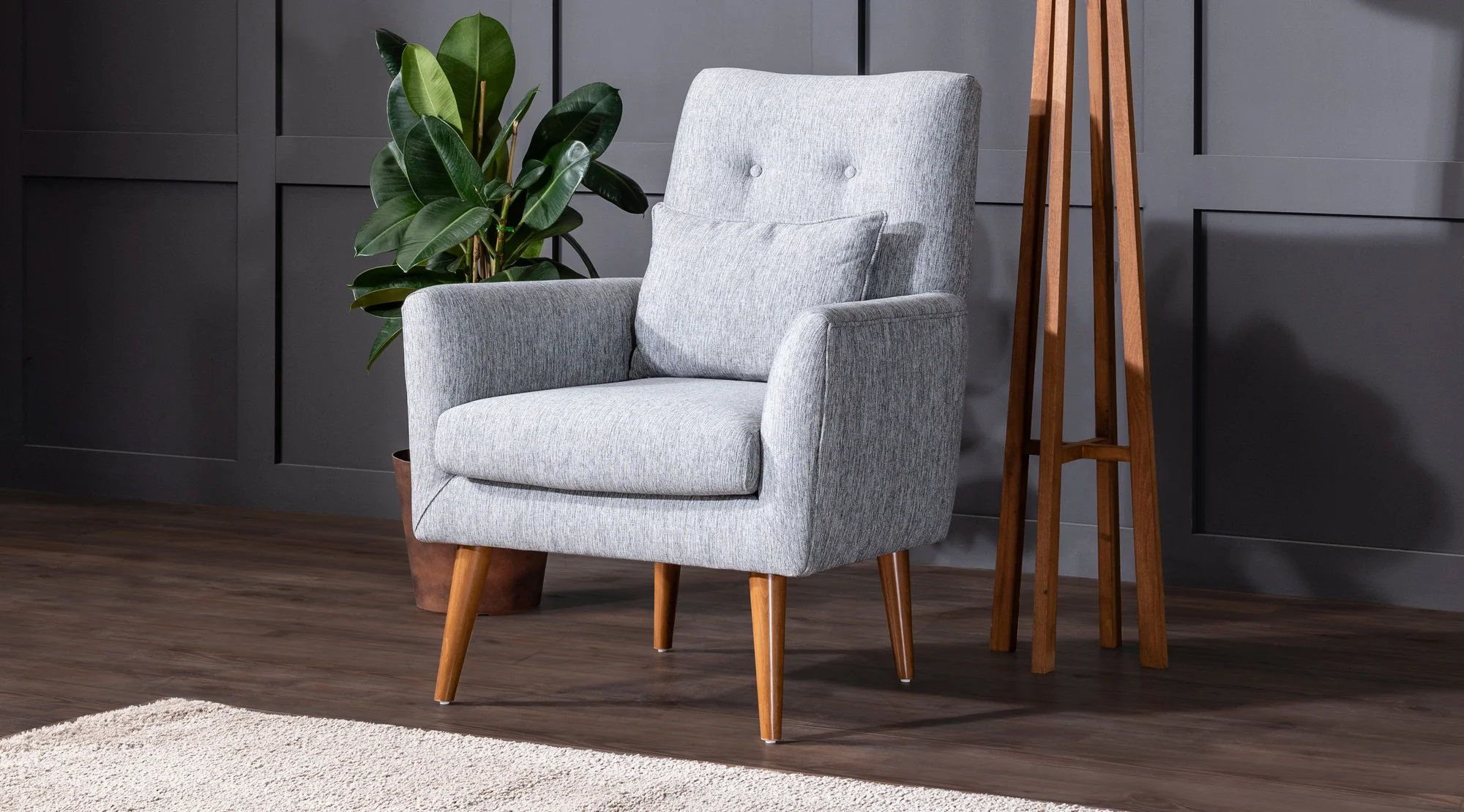 Fauteuil Zeni linnen