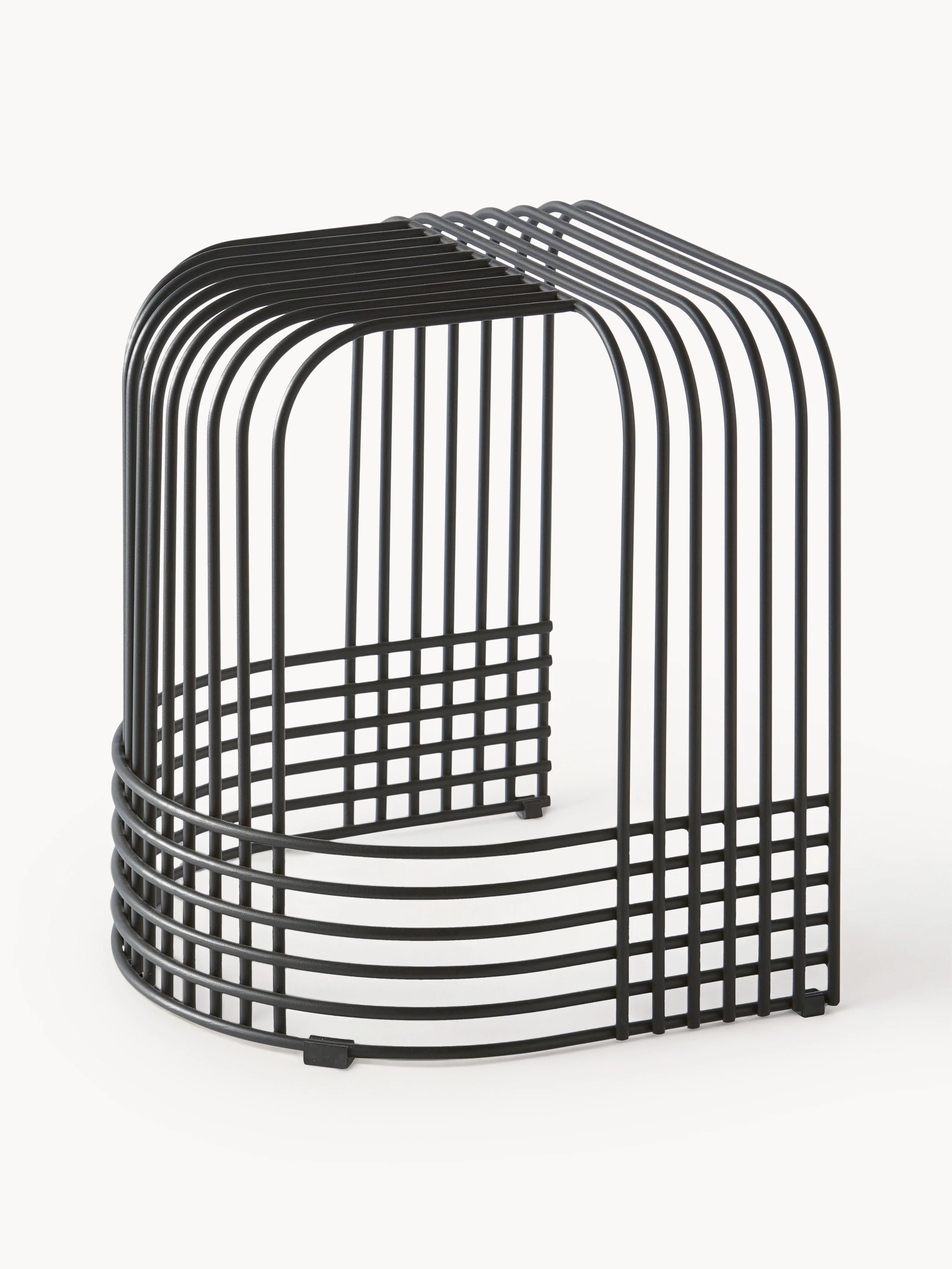 Handgefertigter Metall-Hocker Drop