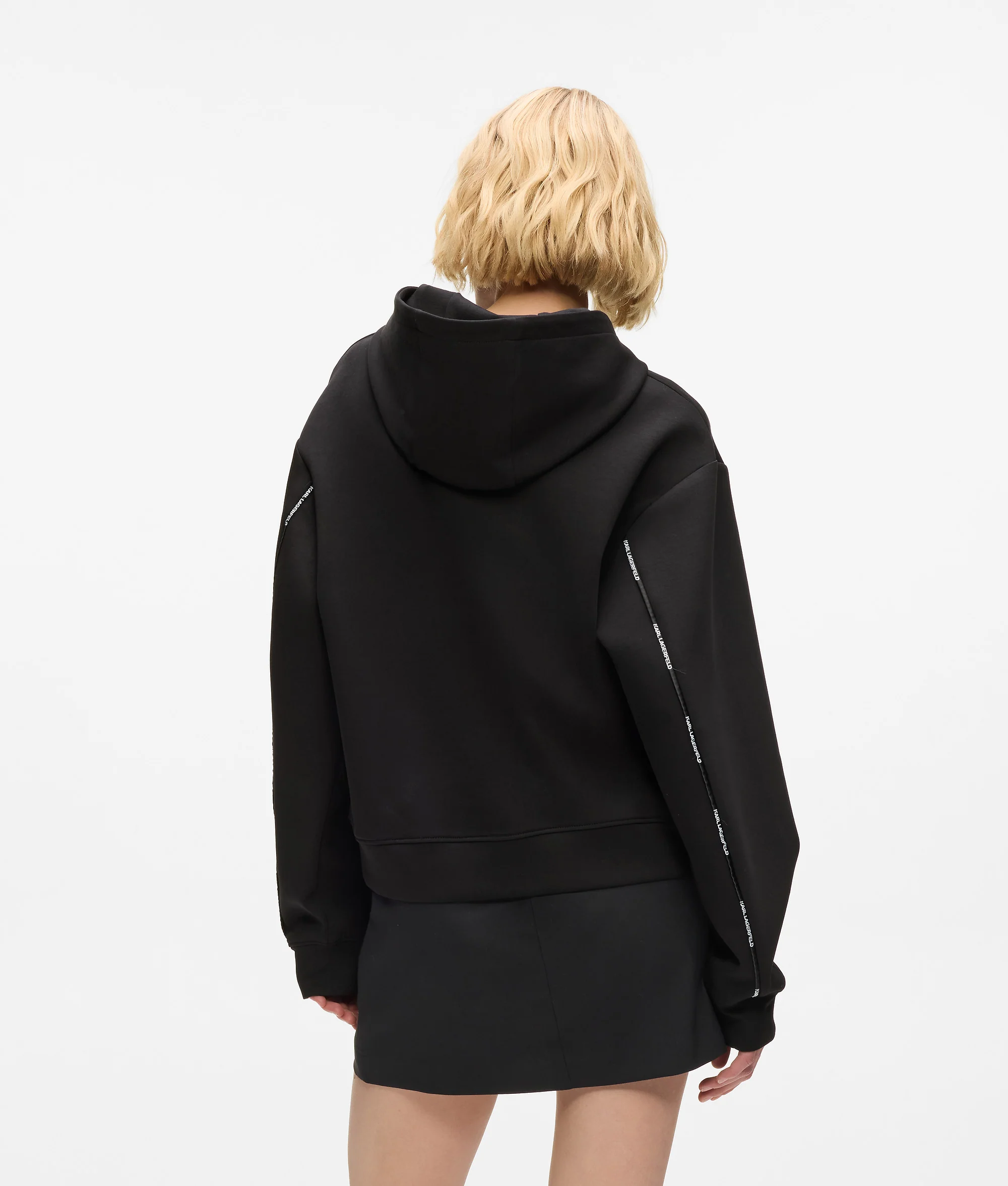 Sweat à capuche avec bande de logo