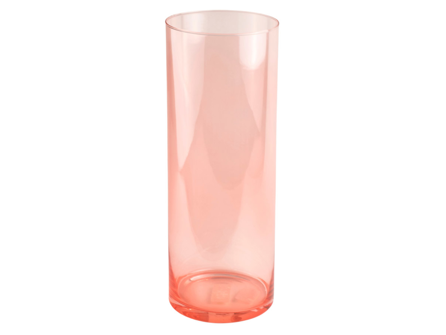 Wazon szklany Tuba 40 cm pomarańczowy