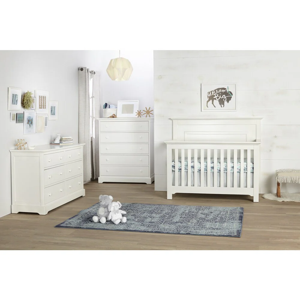 Centennial Chesapeake 6 Drawer Double Dresser- White