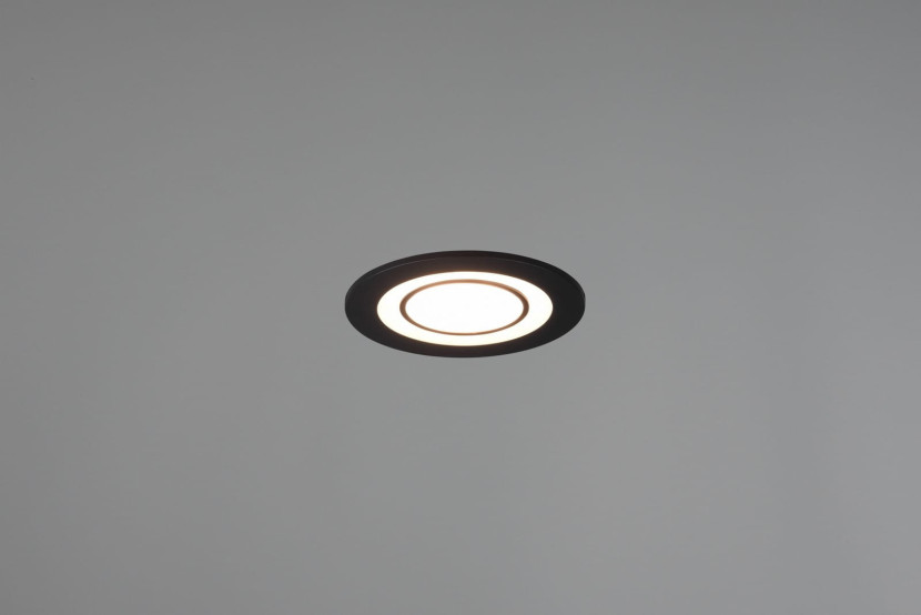 Oprawa wpuszczana CORE okrągła czarno-biała LED 5W 3000K 450lm IP20 Trio