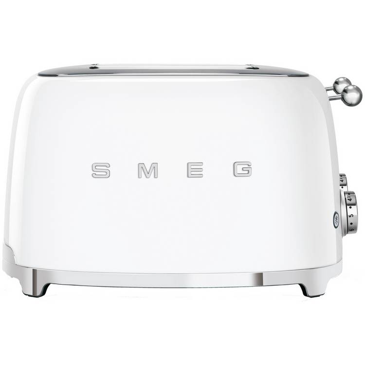 Smeg TSF03WHUK 50's Style Retro 4 Slice Toaster - White