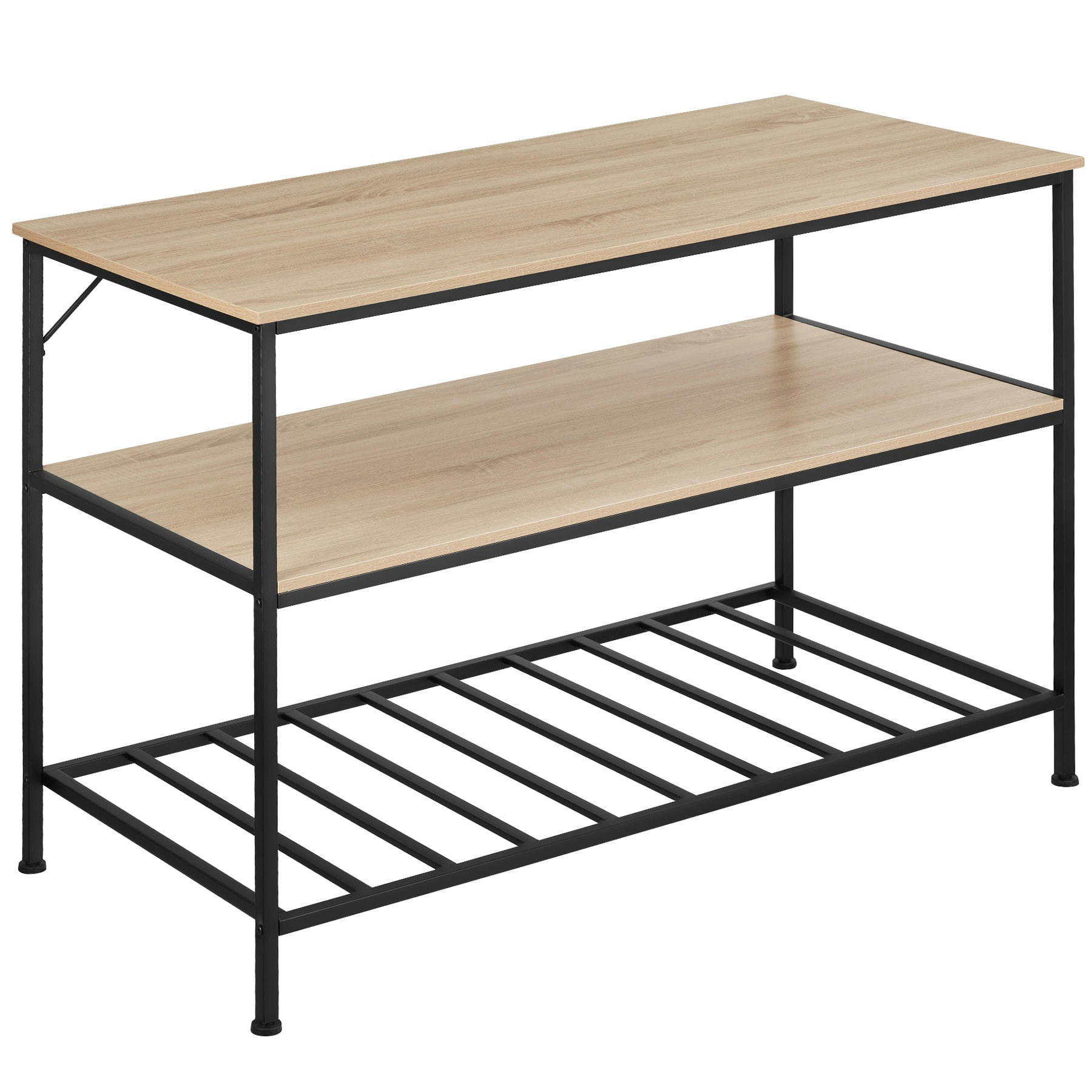 - Étagère de cuisine akeley bois clair industriel - chêne sonoma