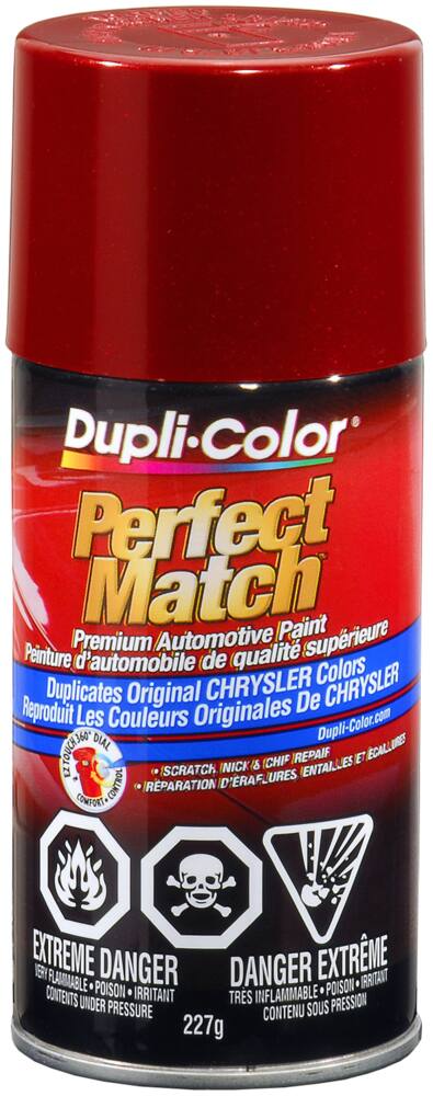 Dupli-Color Perfect Match Premium Acrylic Lacquer Automotive Aerosol Spray Paint, Inferno Red Metallic (PEL, WEL), 227-g