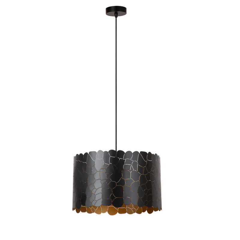 Suspension Almelo noire et or Ø 40 cm E27 40 W LUCIDE