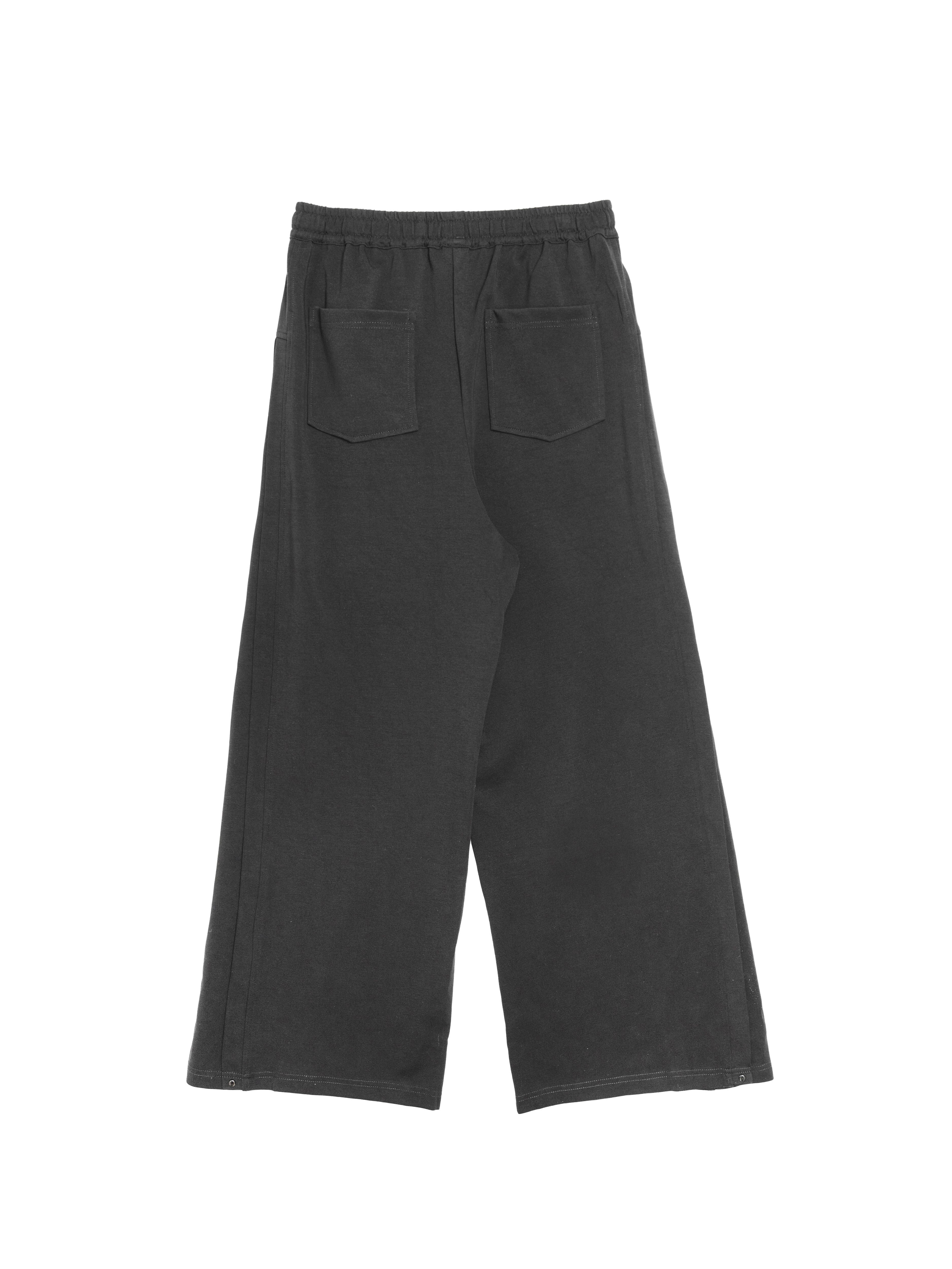 Pleated detail drawstring elastic waist pants - 25WRB294D