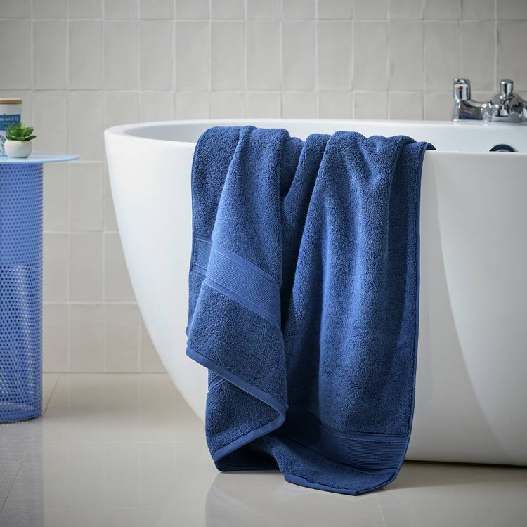 Habitat Supersoft Bath Sheet - Denim