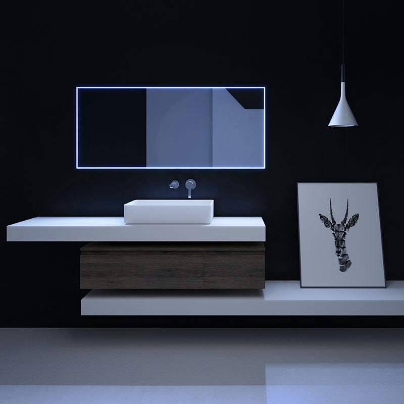 NOVA - Miroir LED 140x60 cm
