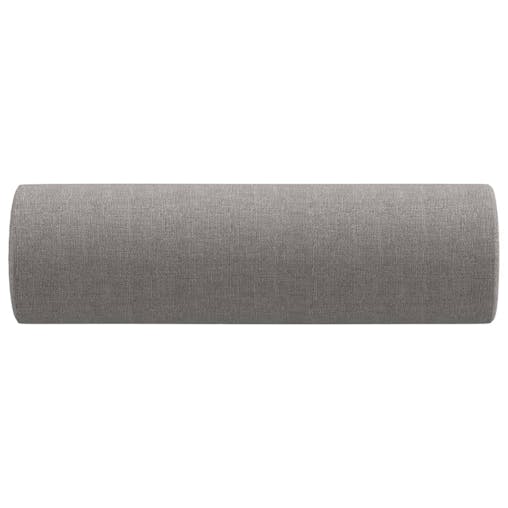 NNEVL Throw Pillows 2 pcs Light Grey &Oslash;15x50 cm Fabric