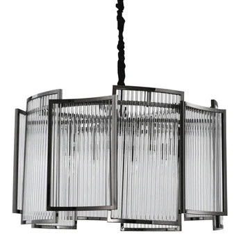 Ekskluzywna LAMPA WISZĄCA 80cm IMPERIO czarna