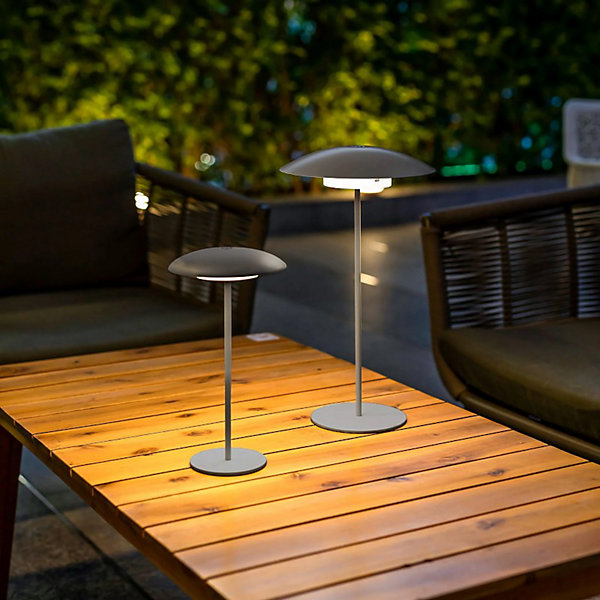 Lampe de table extérieure autonome anthracite - New Garden - Sardinia30