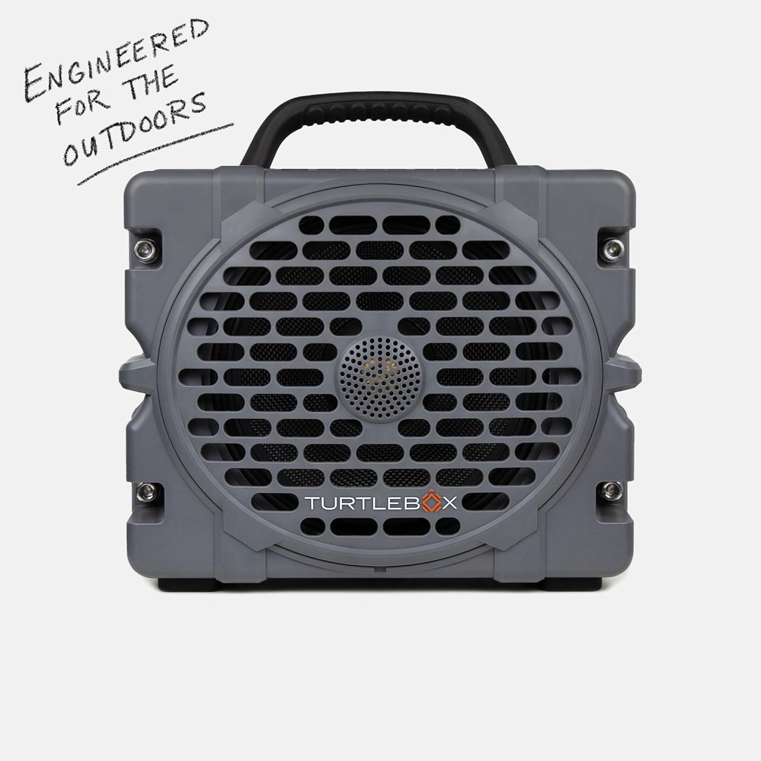 Turtlebox Grande: Loud! Outdoor Portable Bluetooth 5.4 Speaker | Rugged  Waterproof  Ultra-Portable | Plays to 126db  Deep Bass  Shockproof  Unlimited Pairing for Full Stereo Experience  Gray