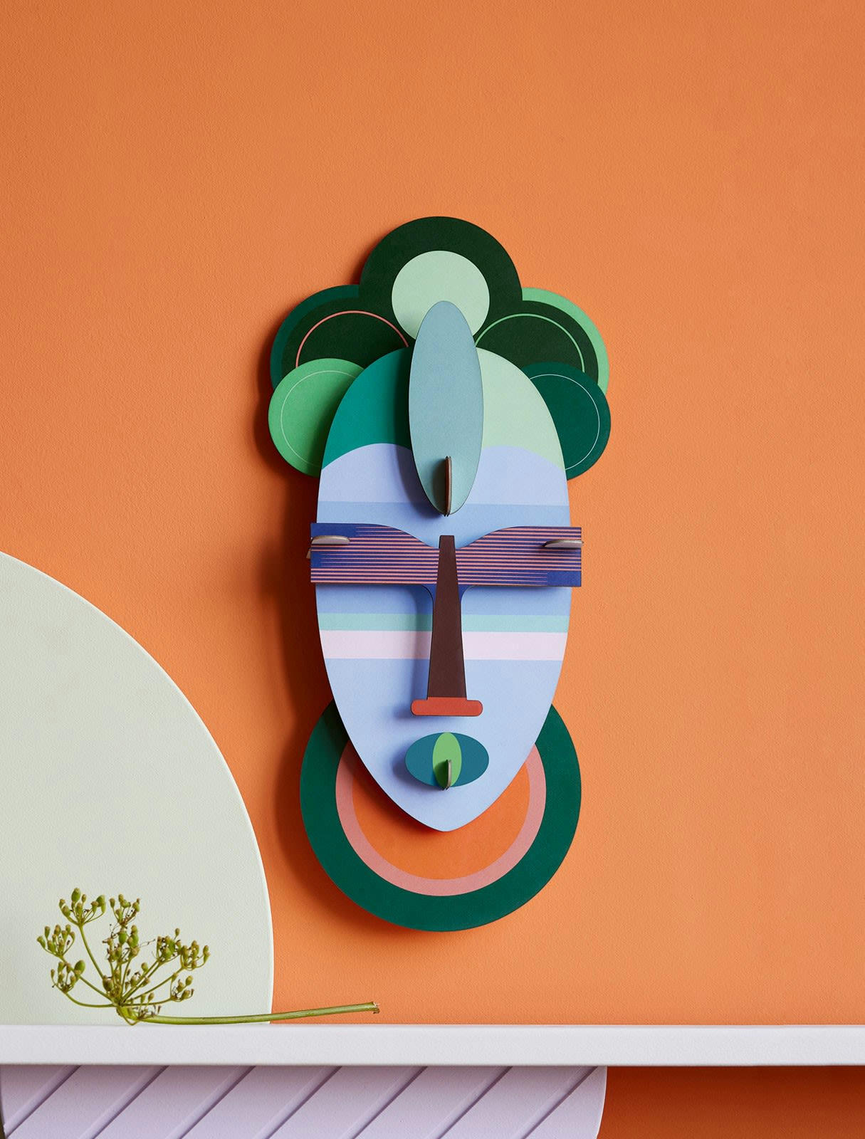 - Sculpture Carton Multicolore 18X36