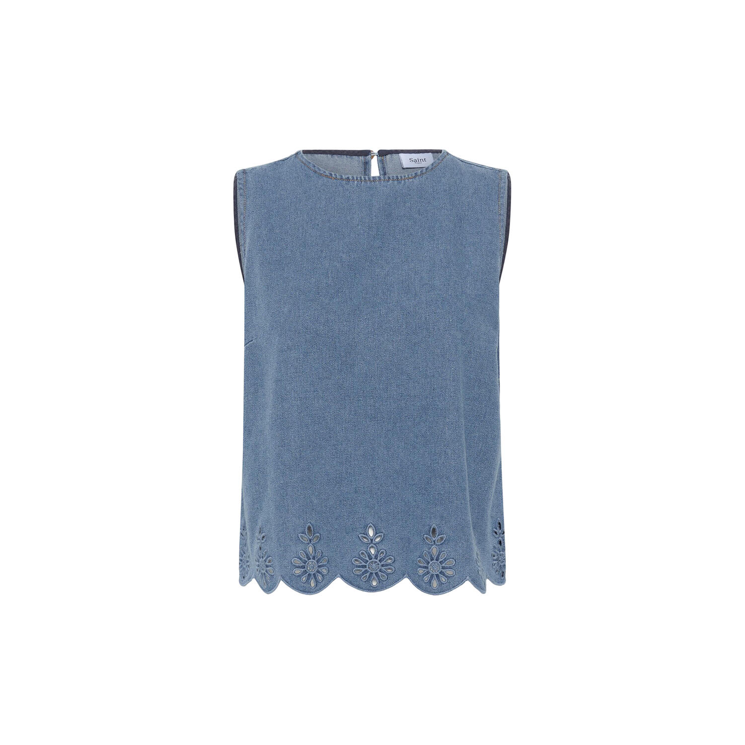 RozlynnSZ Blouse, medium blue denim